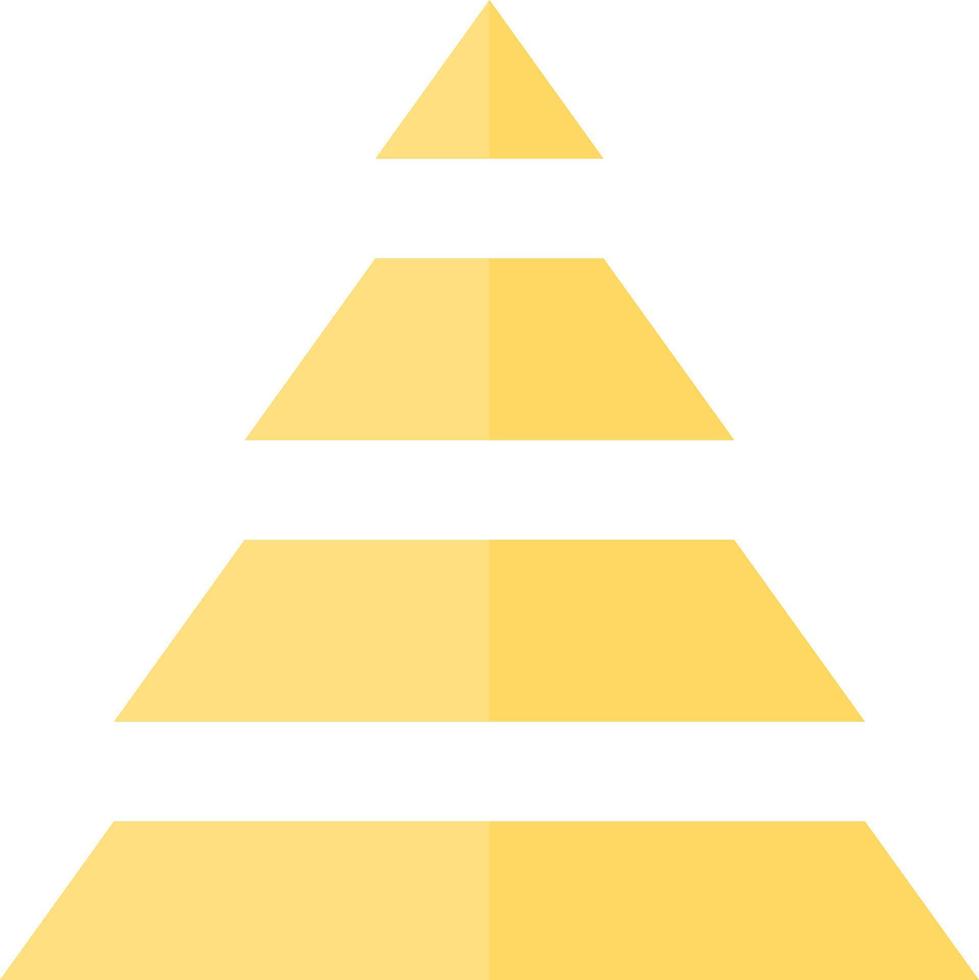 Pyramid Chart Vector Icon Design