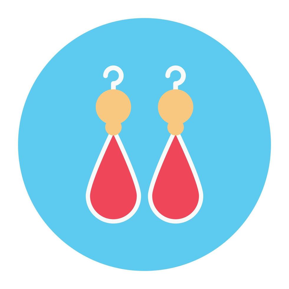 earring vector illustration on a background.Premium quality symbols.vector icons for concept and graphic design.