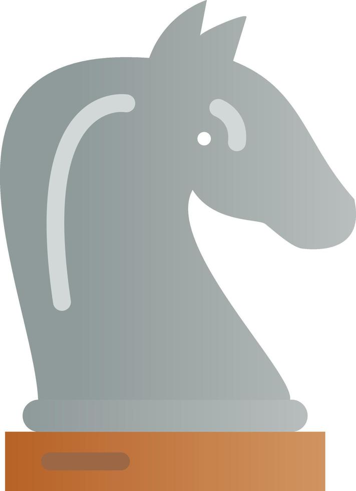 Chess Knight Vector Icon Design
