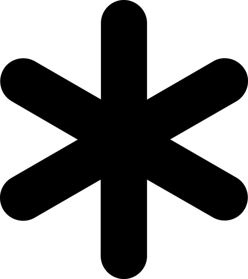 Asterisk Vector Icon Design