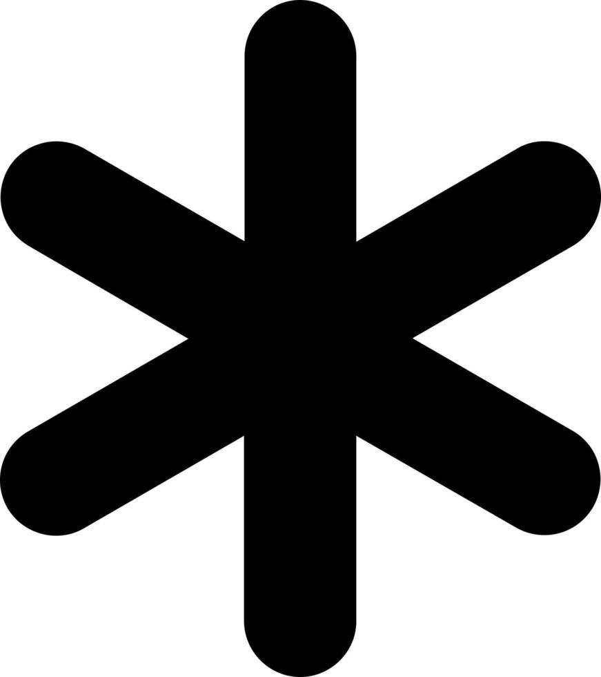 Asterisk Vector Icon Design