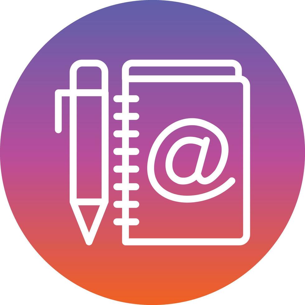 Address Book Vector Icon Design