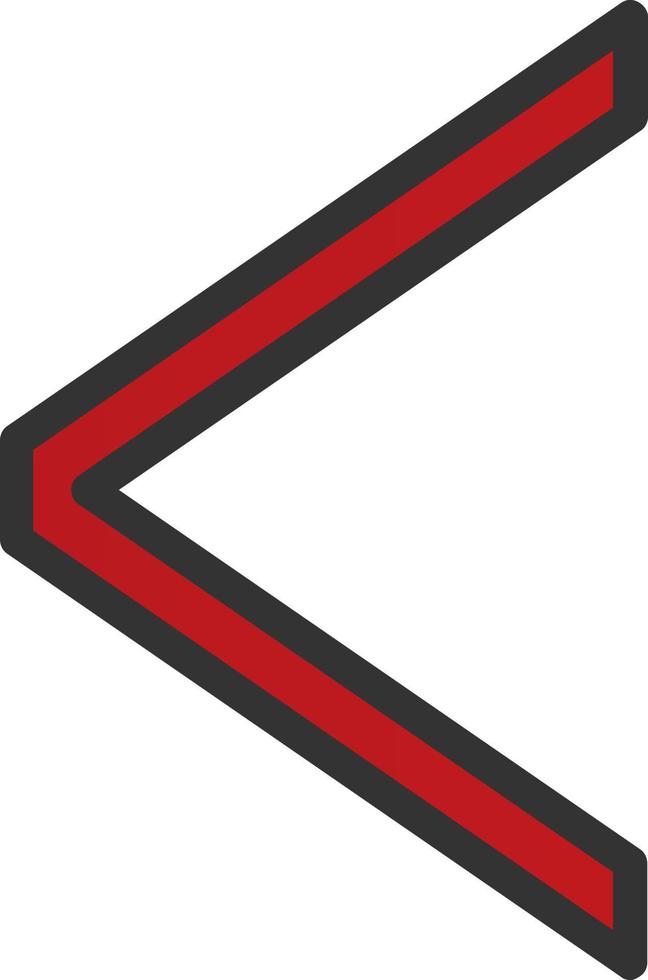 Angle Left Vector Icon Design