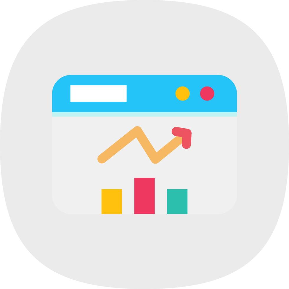 Website Statistics Vector Icon Design