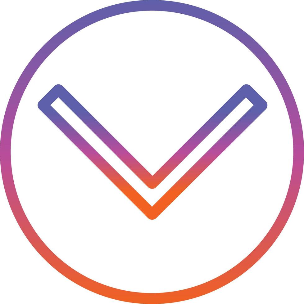 Chevron Circle Down Vector Icon Design