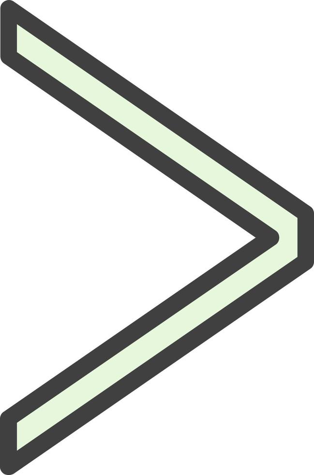 Angle Right Vector Icon Design