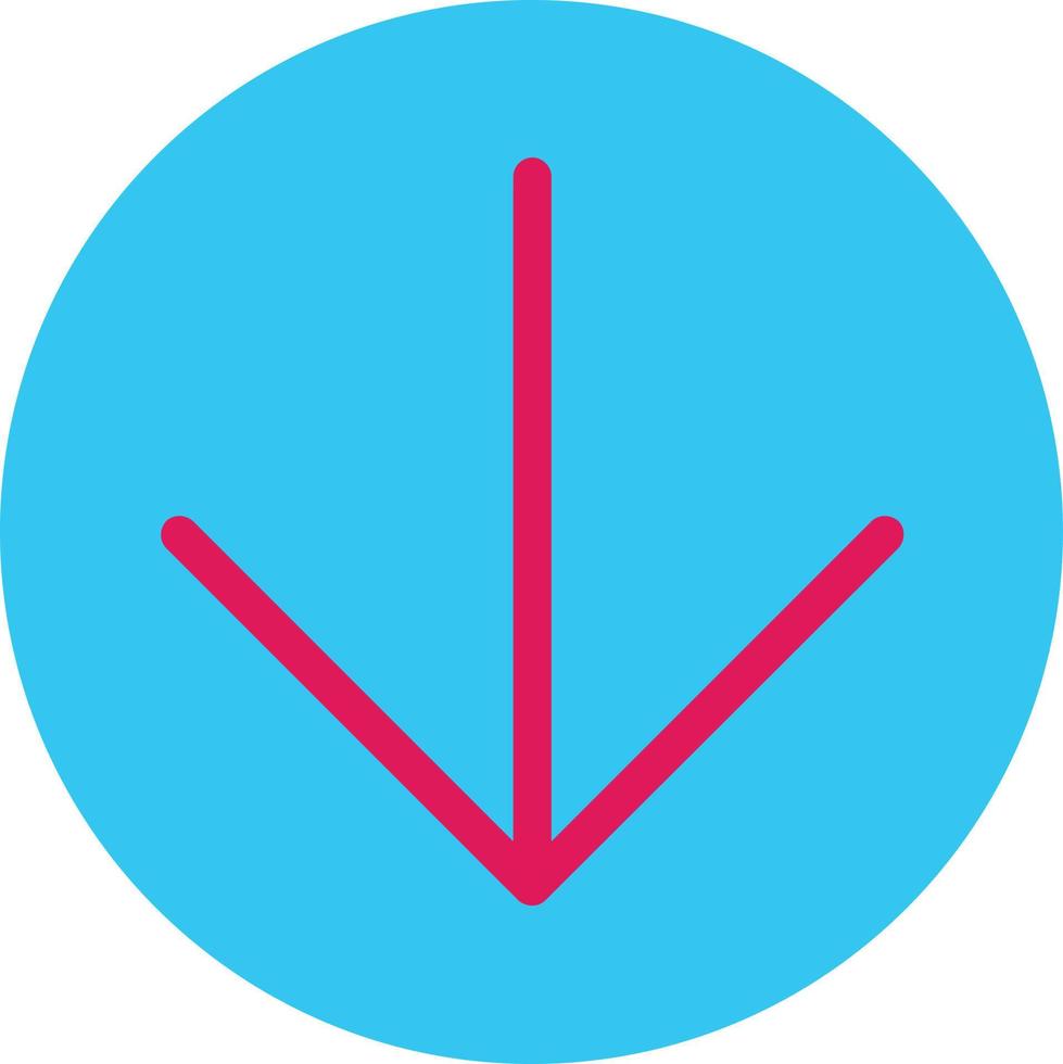 Arrow Circle Down Vector Icon Design