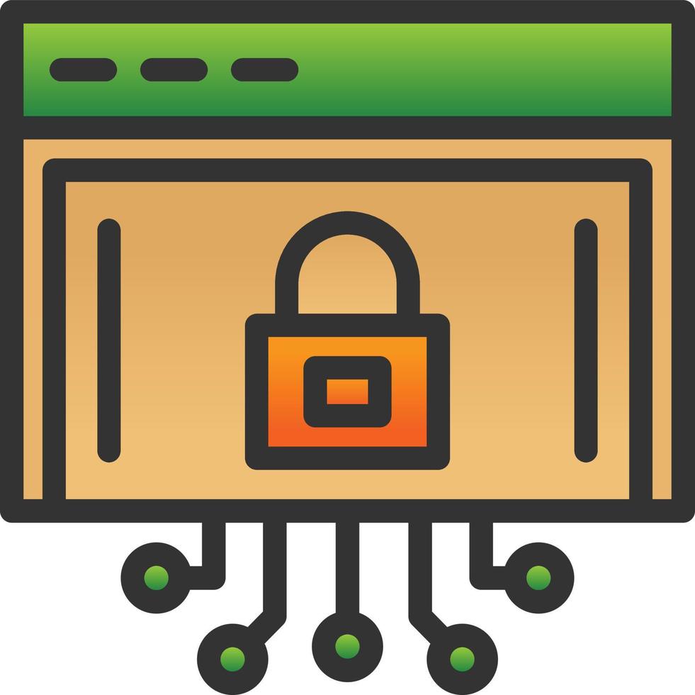 Internet Security Vector Icon Design