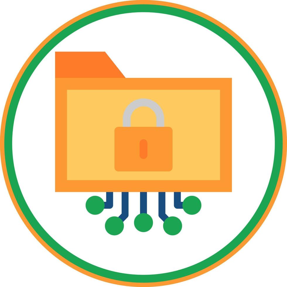 Data Encryption Vector Icon Design
