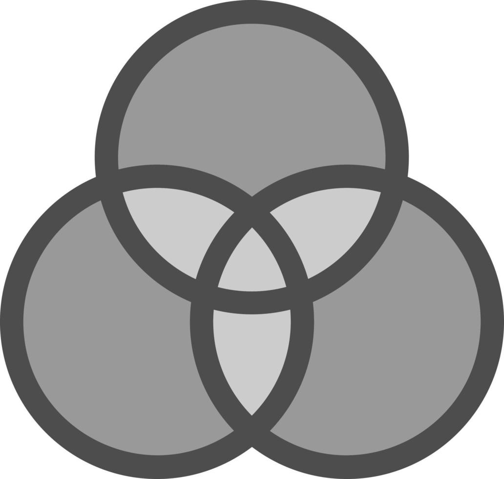 Venn Diagram Vector Icon Design