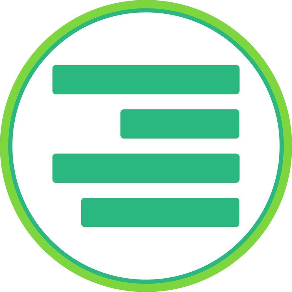Align Left Vector Icon Design