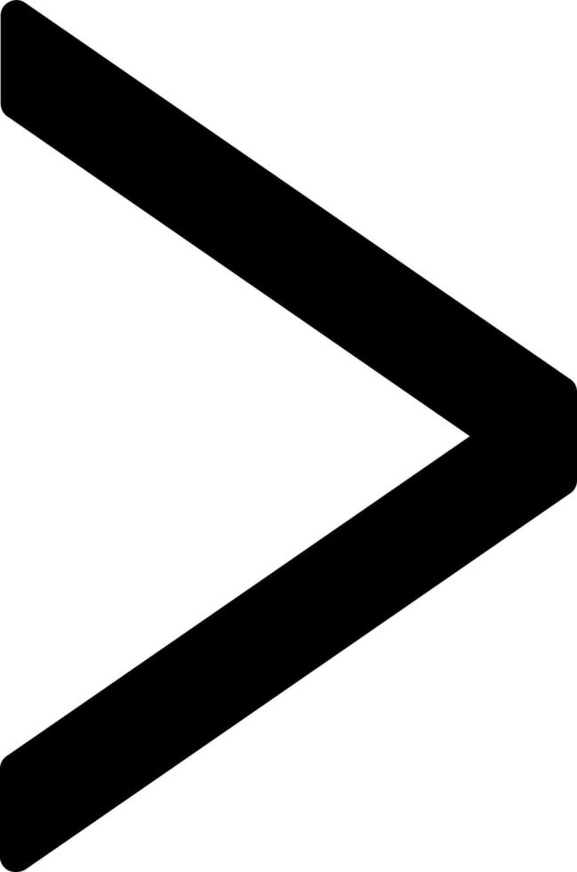 Angle Right Vector Icon Design