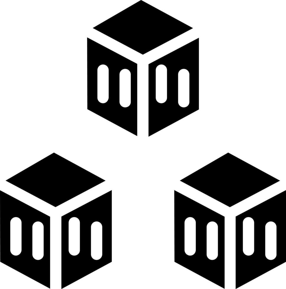Boxes Vector Icon Design