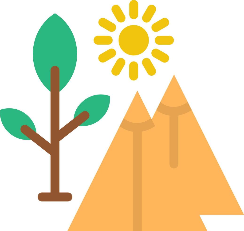 Campground Vector Icon Design