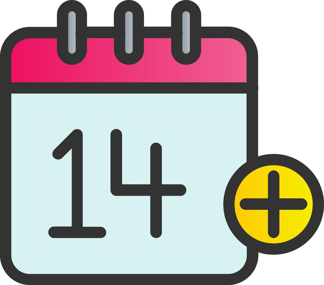 diseño de icono de vector de día de calendario