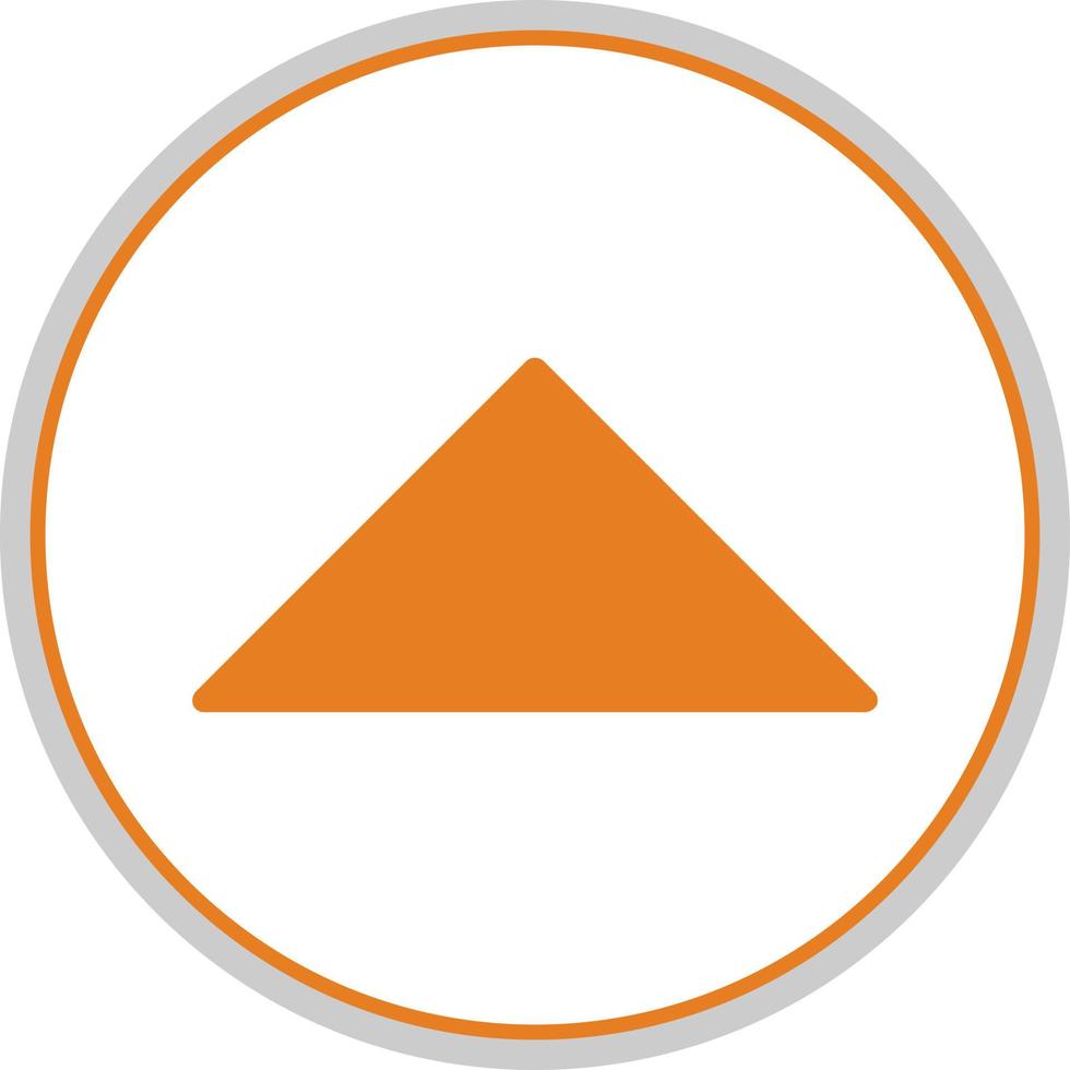Caret Up Vector Icon Design