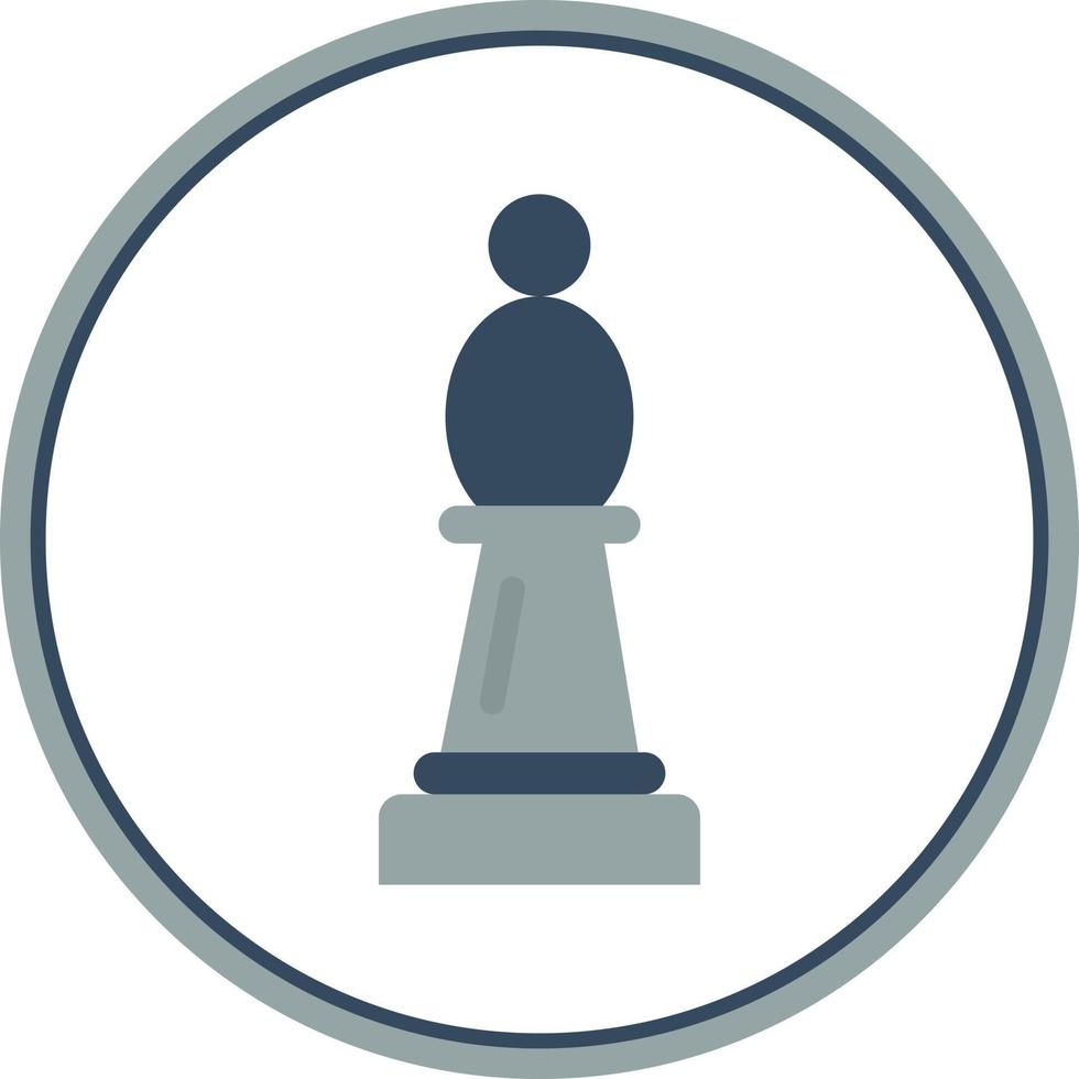 Chess Bishop Vector Icon Design