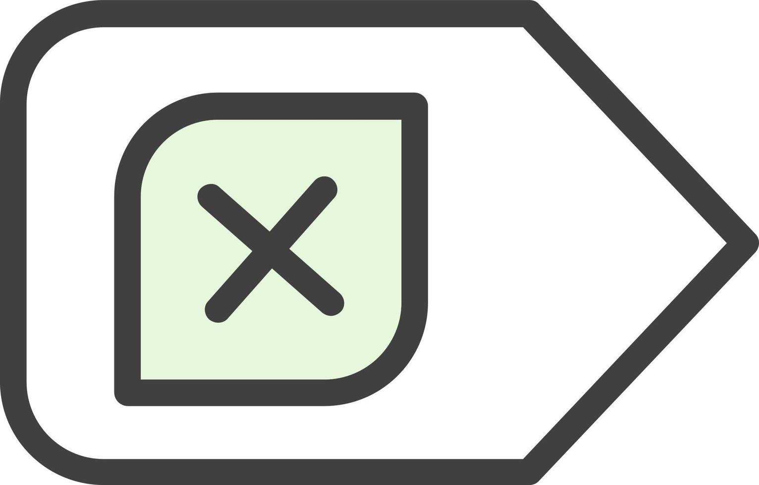 Backspace Vector Icon Design