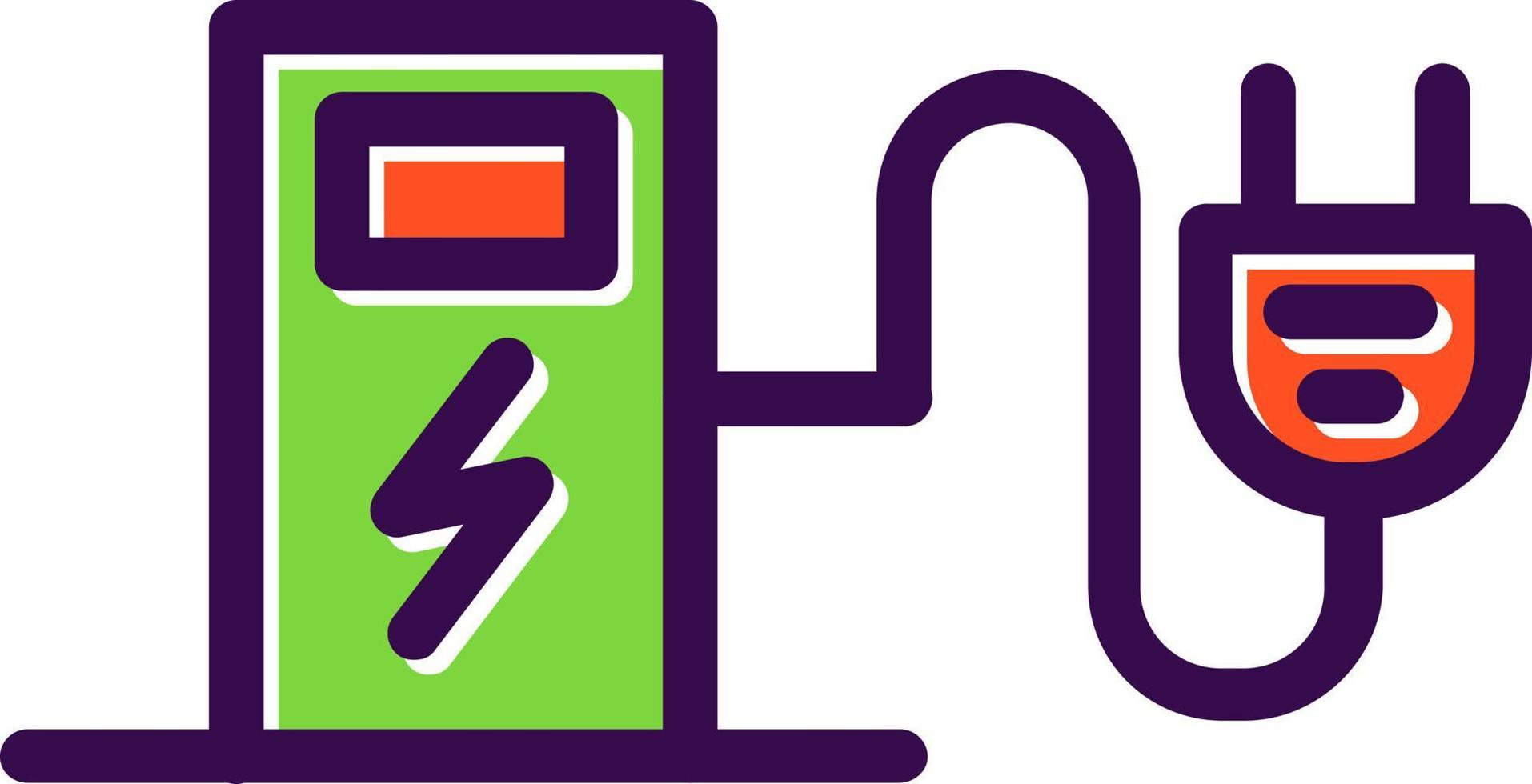 Charging Station Vector Icon Design