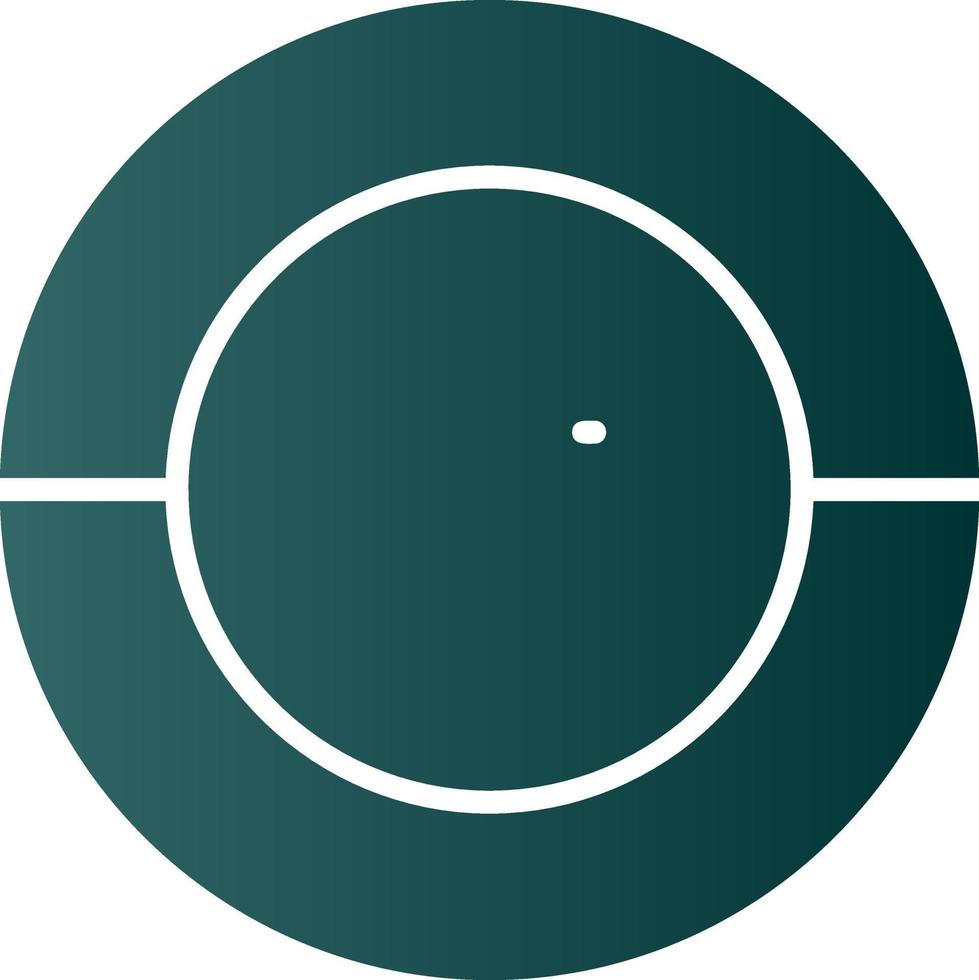 diseño de icono de vector de gráfico medio circular
