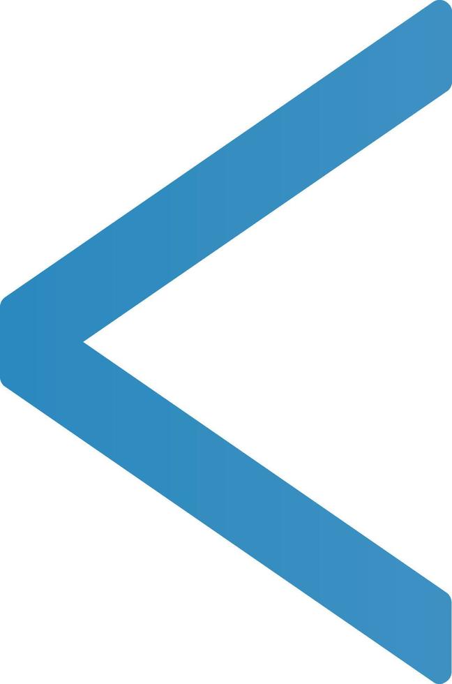 Angle Left Vector Icon Design
