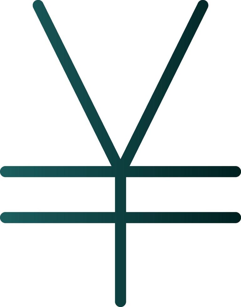 Yen Sign Vector Icon Design