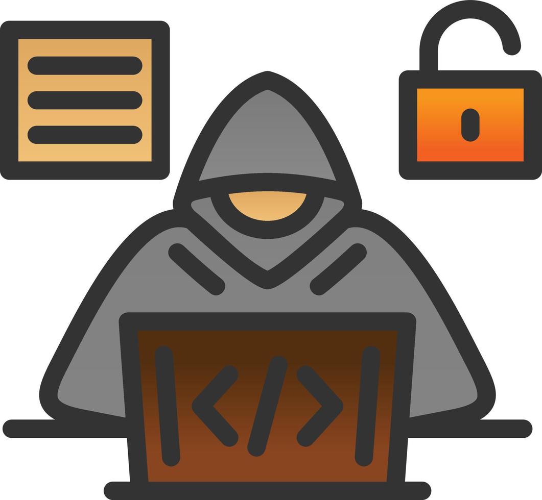 Code Hacker Vector Icon Design