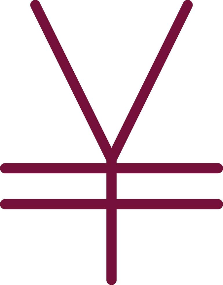 Yen Sign Vector Icon Design