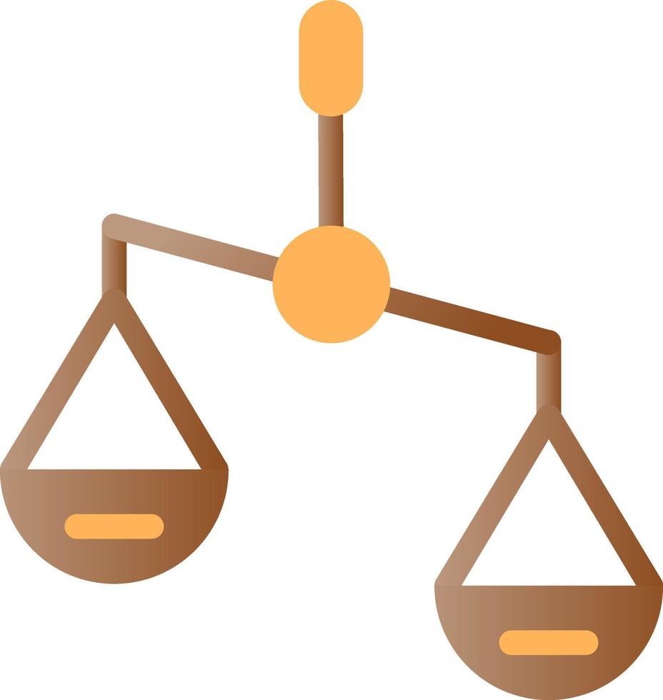 Balance Scale Right Vector Icon Design