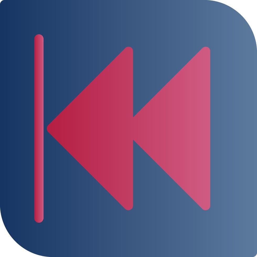 Backward Vector Icon Design