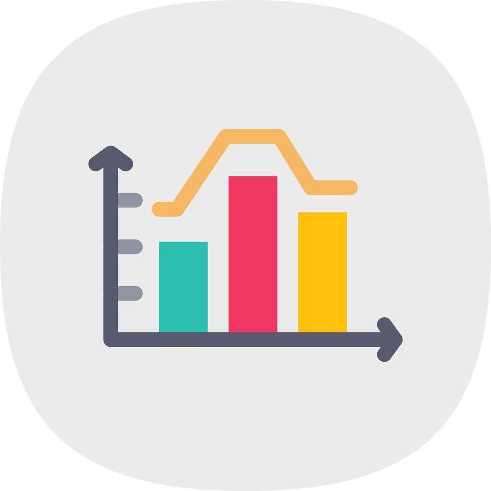 Stacked Graph Vector Icon Design