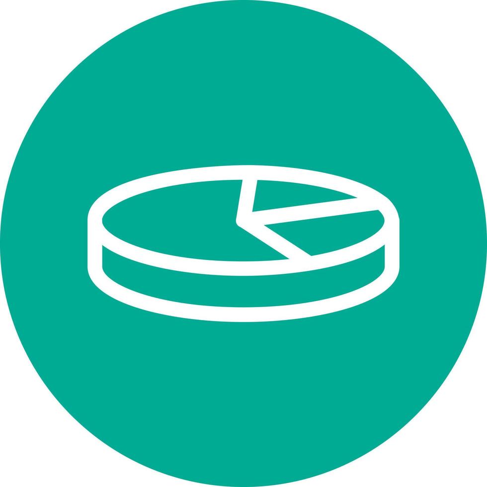 3D Pie Chart Vector Icon Design
