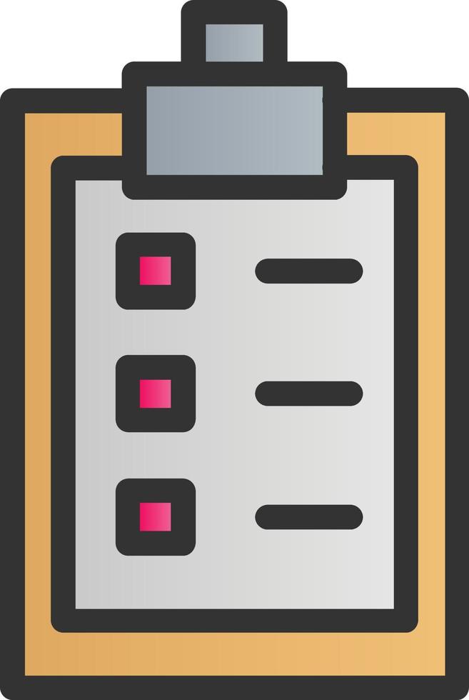 Clipboard List Vector Icon Design