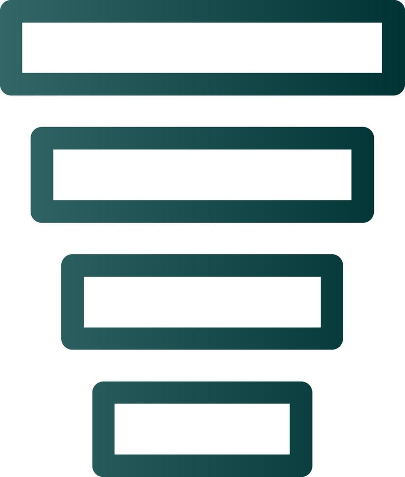 Funnel Chart Vector Icon Design