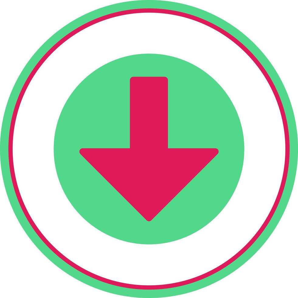 Arrow Alt Circle Down Vector Icon Design