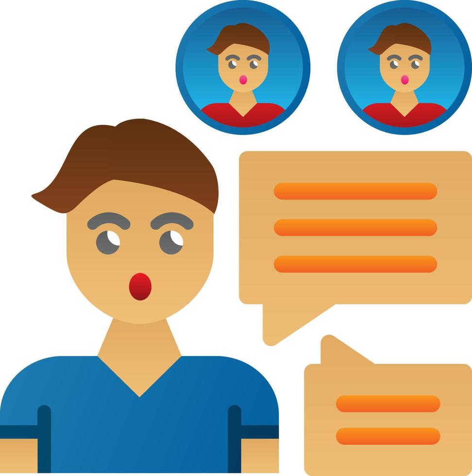 Discussion Vector Icon Design
