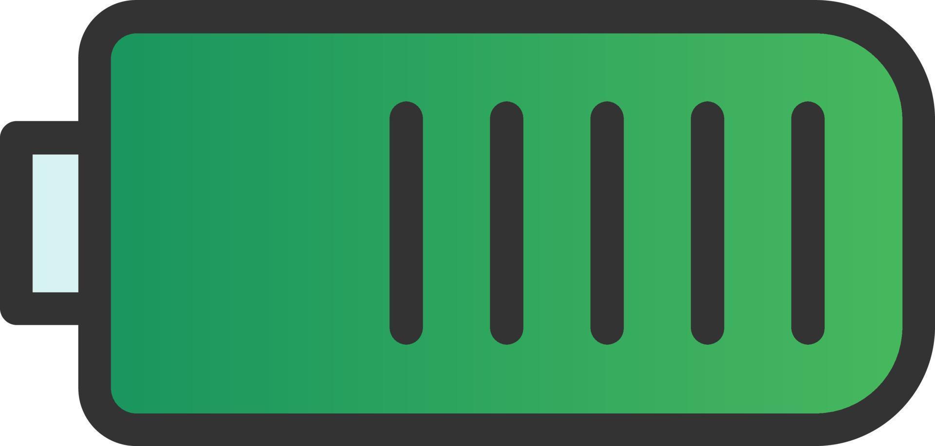 Battery Three Quarters Vector Icon Design