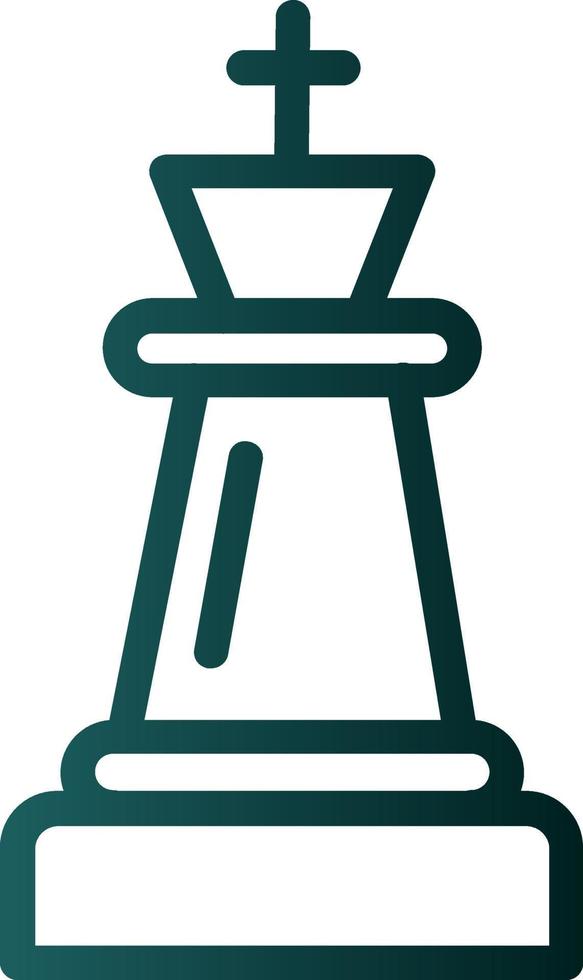 Chess King Vector Icon Design