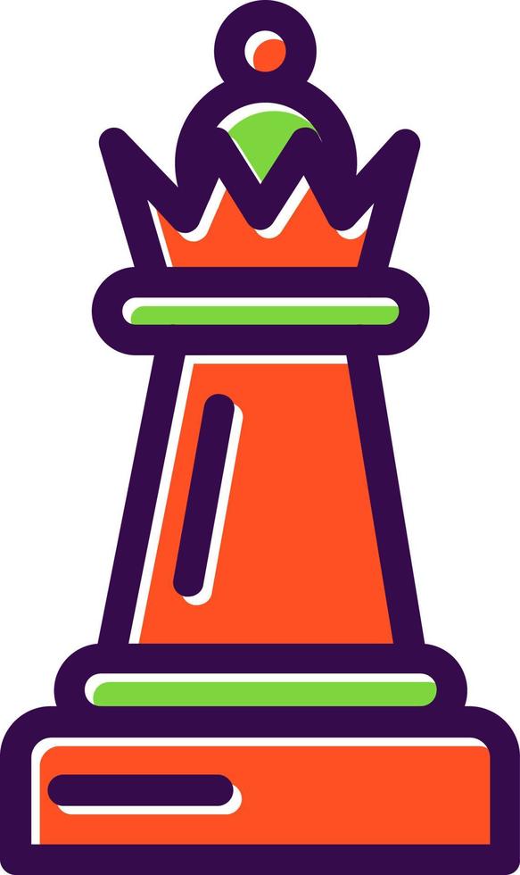 Chess Queen Vector Icon Design