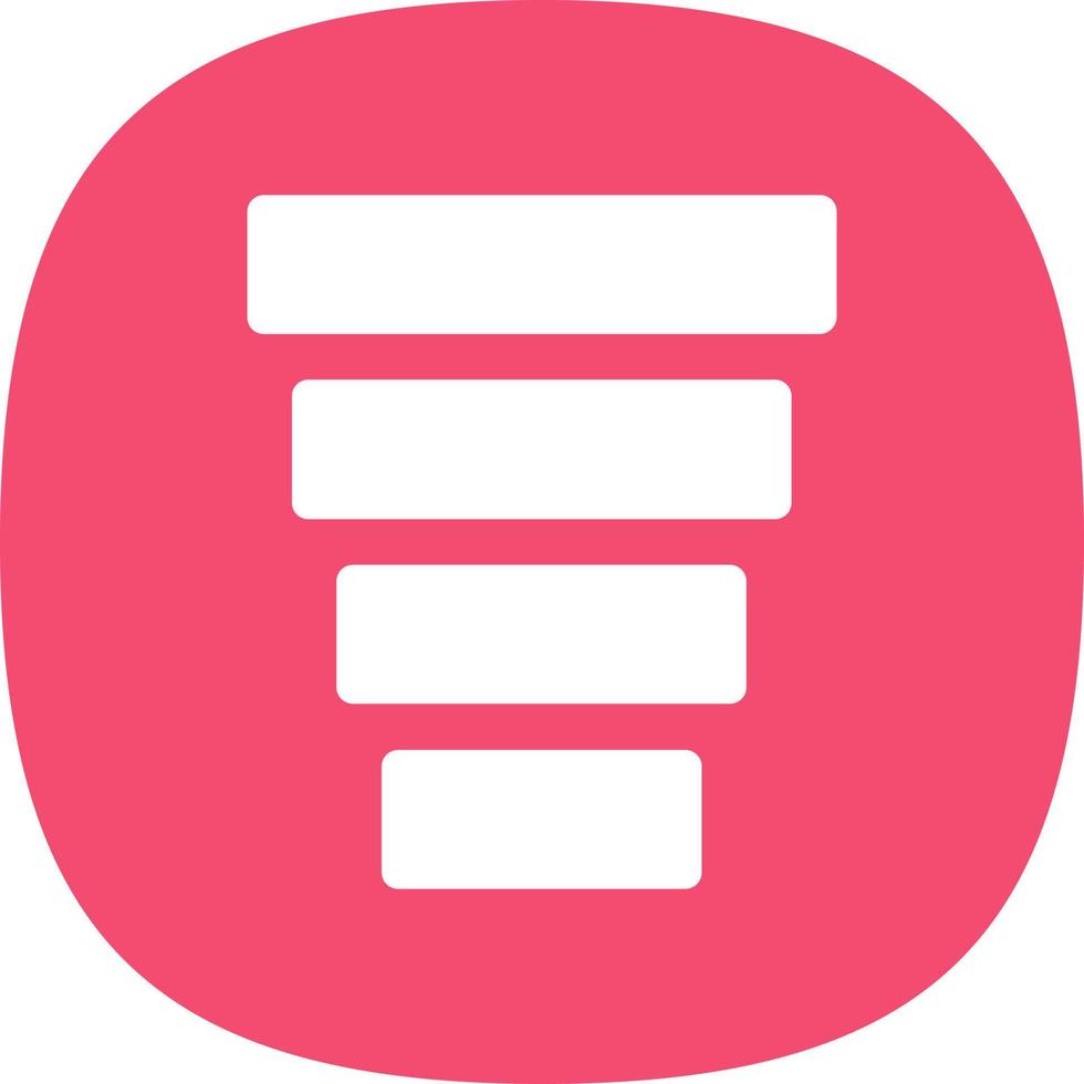 Funnel Chart Vector Icon Design