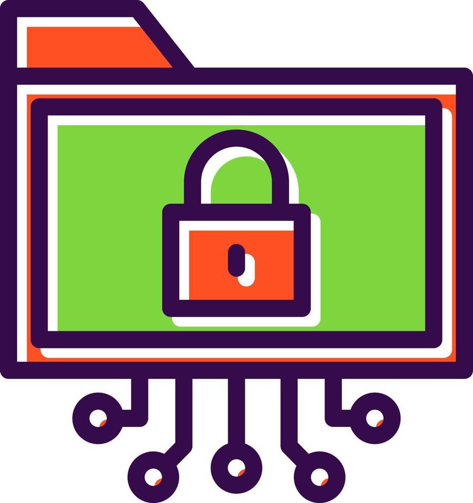 Data Encryption Vector Icon Design