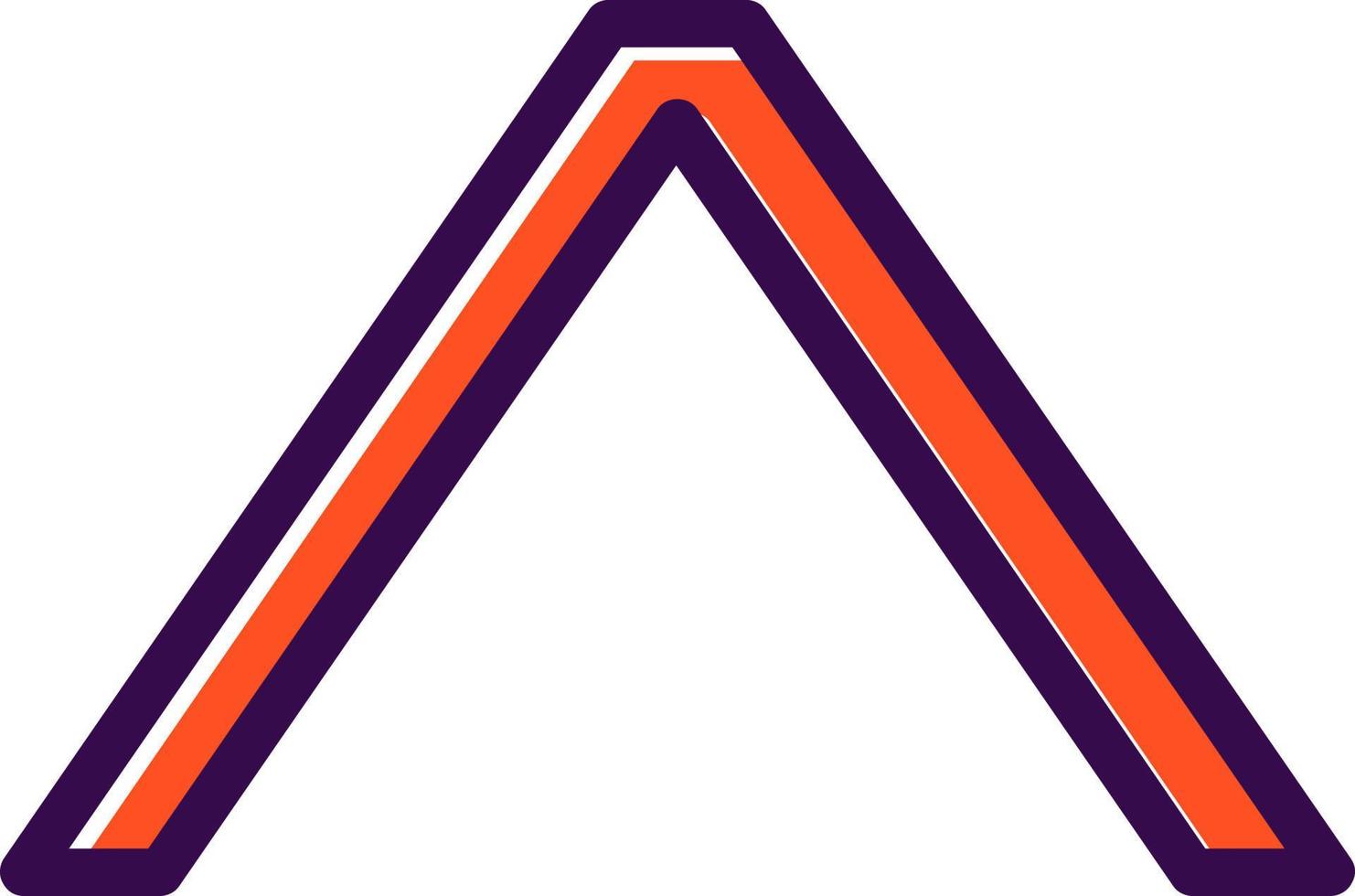 Angle Up Vector Icon Design