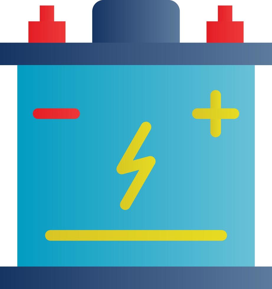 Car Battery Vector Icon Design