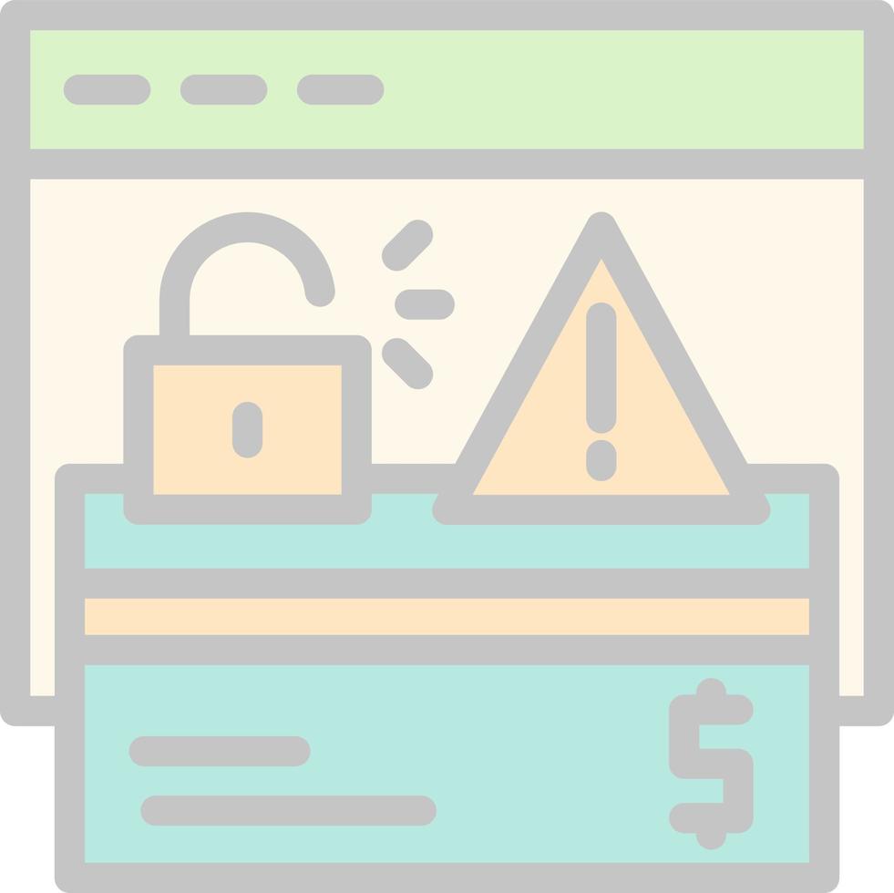 Online Robbery Vector Icon Design