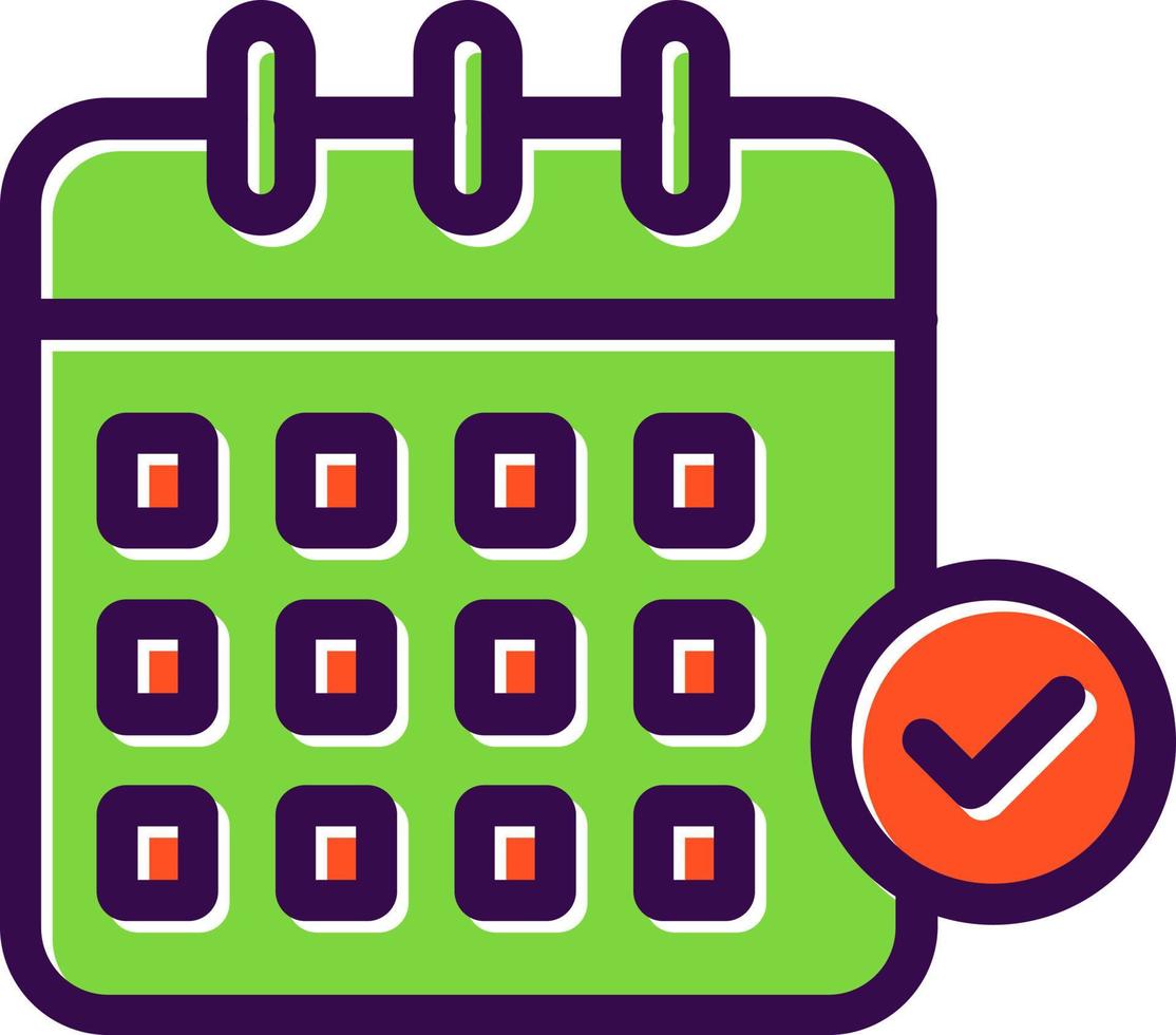 Calendar Check Vector Icon Design