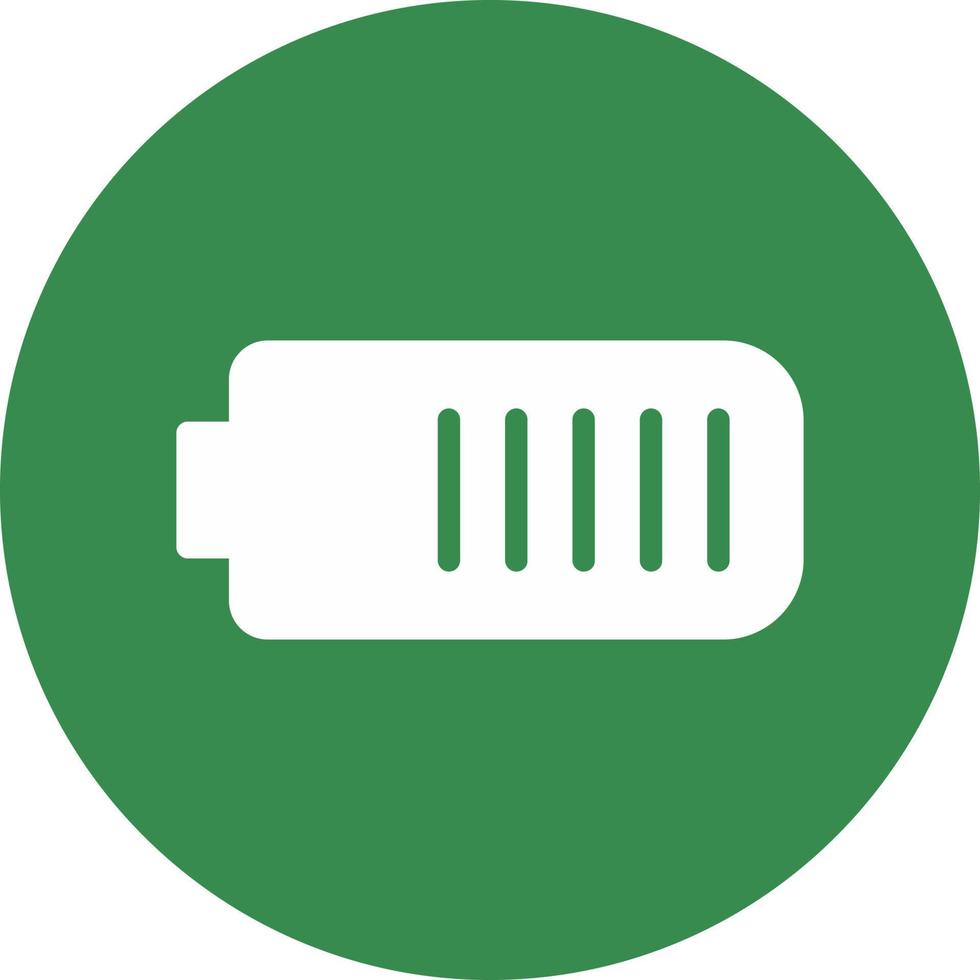 Battery Three Quarters Vector Icon Design