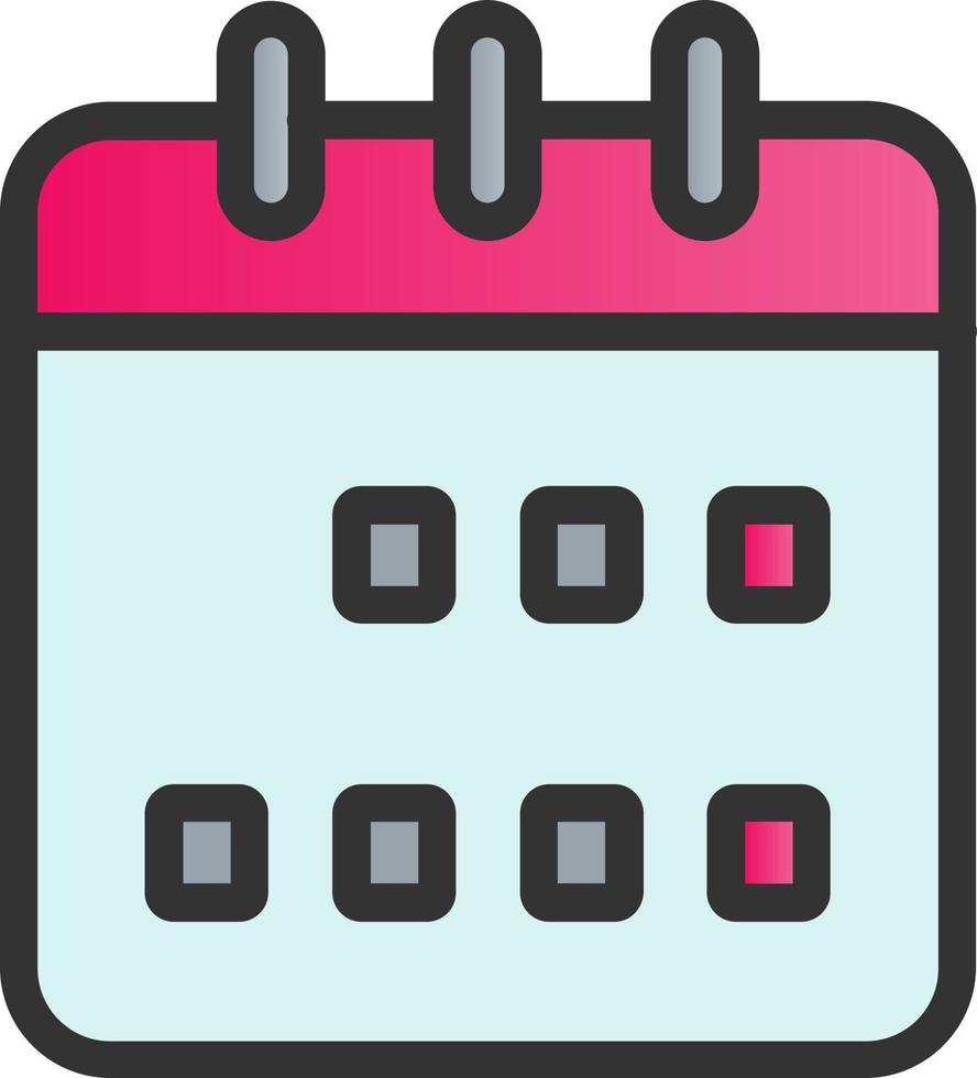 Calendar Week Vector Icon Design
