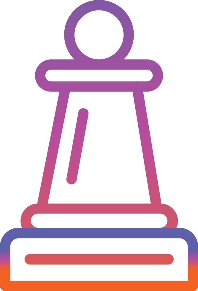Chess Pawn Vector Icon Design
