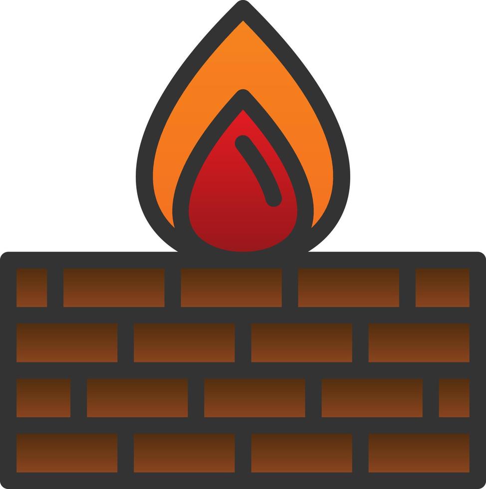 Firewall Vector Icon Design