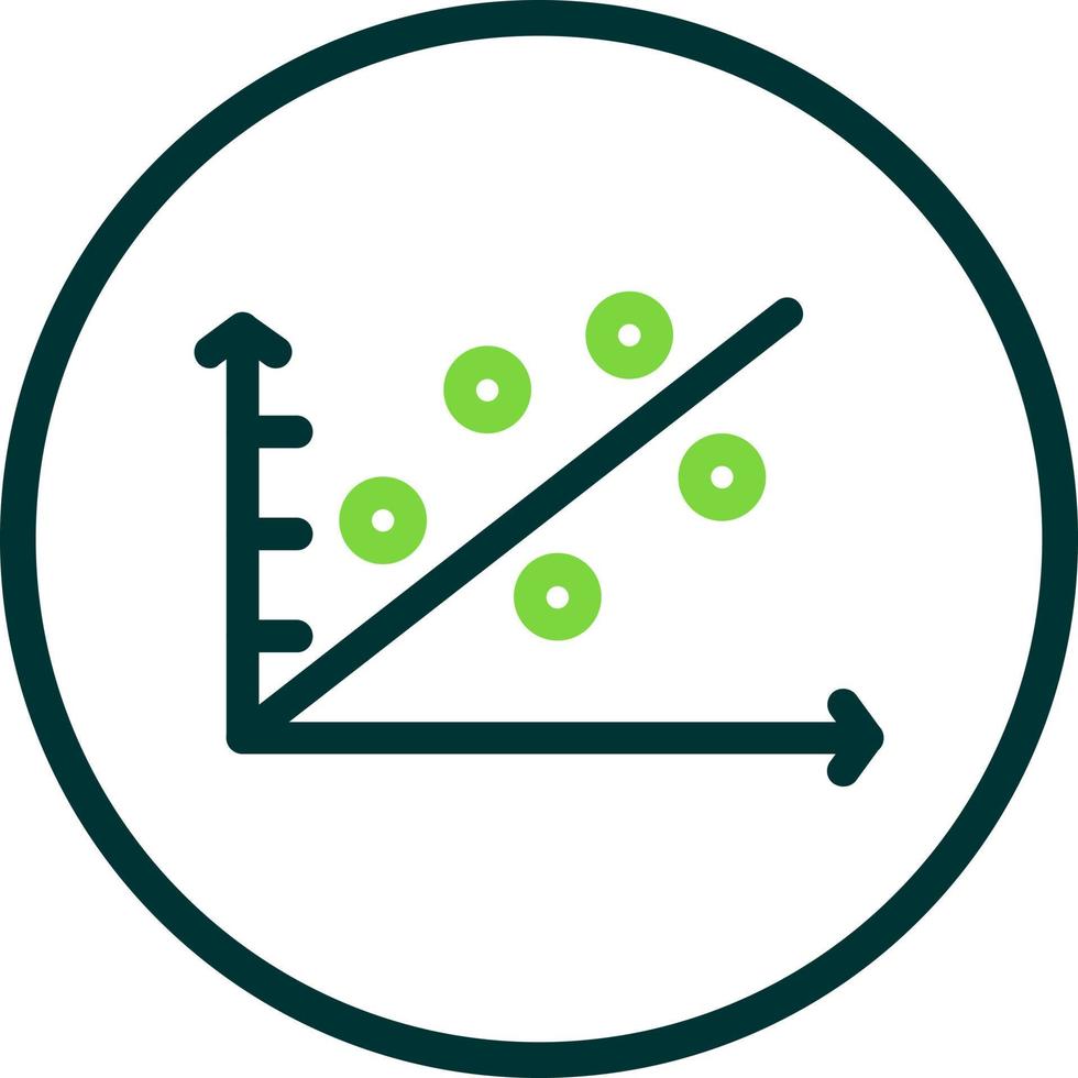 Scatter Plot Vector Icon Design